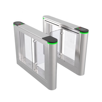 Porte en verre de barrière d'oscillation d'empreinte digitale de tourniquet de Code QR de scanner de reconnaissance des visages de carte biométrique du contrôle d'accès RFID